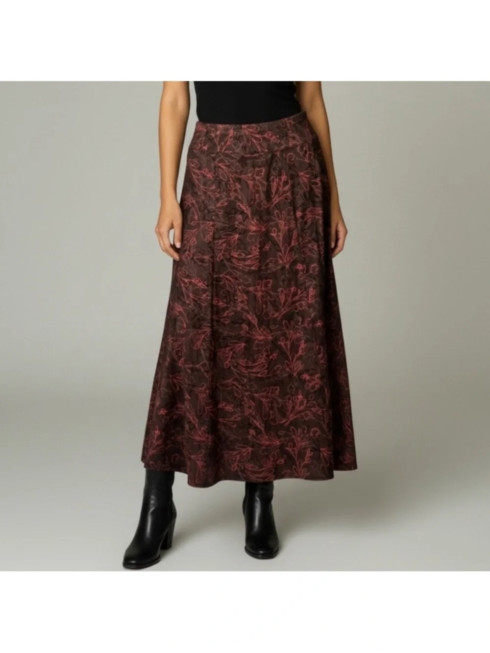 J. Jill Women’s Long Floral Skirt Size Medium Tall